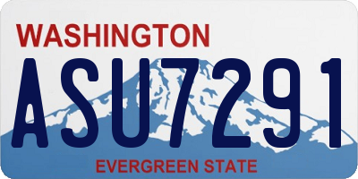 WA license plate ASU7291