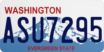WA license plate ASU7295