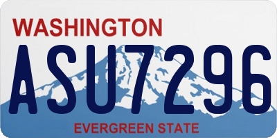 WA license plate ASU7296