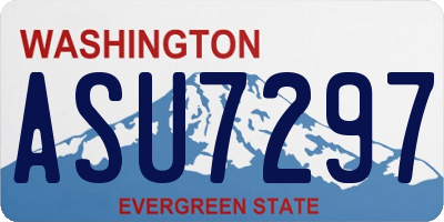 WA license plate ASU7297