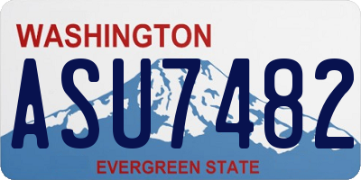 WA license plate ASU7482