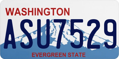 WA license plate ASU7529