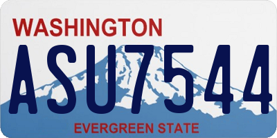 WA license plate ASU7544