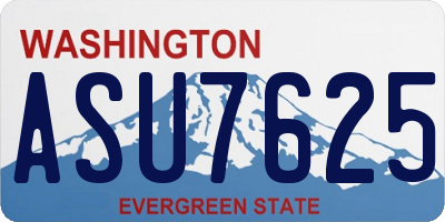 WA license plate ASU7625