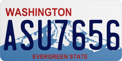 WA license plate ASU7656