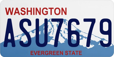 WA license plate ASU7679