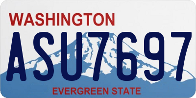 WA license plate ASU7697