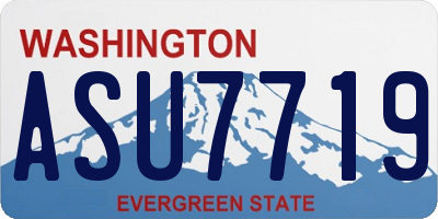 WA license plate ASU7719