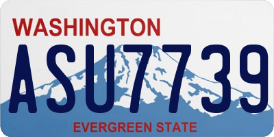 WA license plate ASU7739