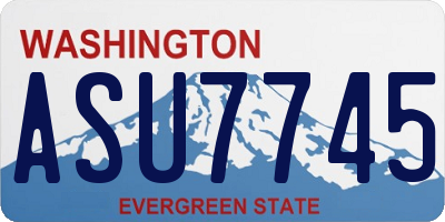 WA license plate ASU7745