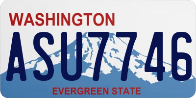 WA license plate ASU7746