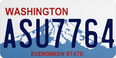 WA license plate ASU7764