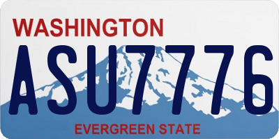 WA license plate ASU7776