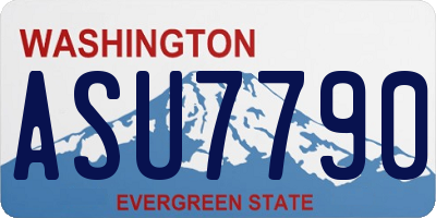 WA license plate ASU7790