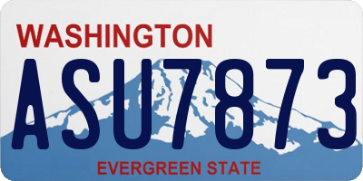 WA license plate ASU7873