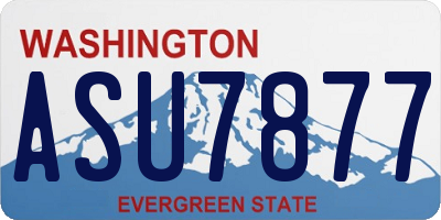 WA license plate ASU7877