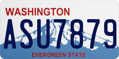 WA license plate ASU7879