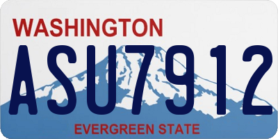 WA license plate ASU7912