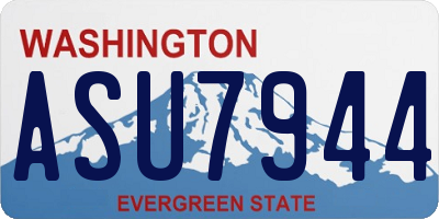 WA license plate ASU7944