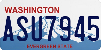 WA license plate ASU7945
