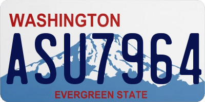 WA license plate ASU7964