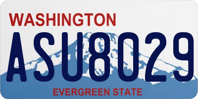 WA license plate ASU8029