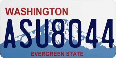 WA license plate ASU8044