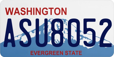 WA license plate ASU8052