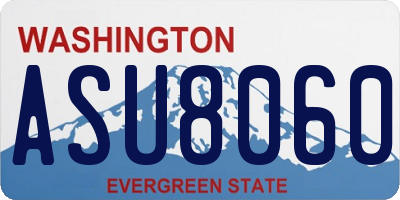 WA license plate ASU8060