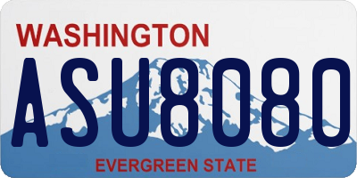 WA license plate ASU8080