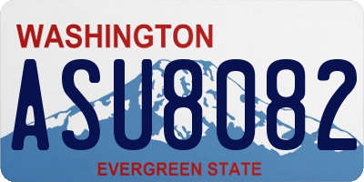 WA license plate ASU8082