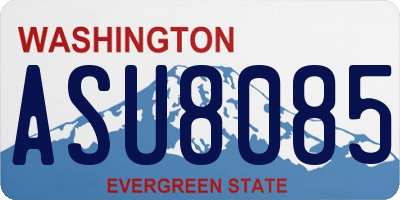WA license plate ASU8085