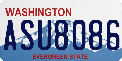 WA license plate ASU8086