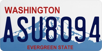 WA license plate ASU8094