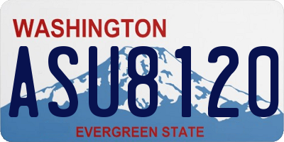WA license plate ASU8120