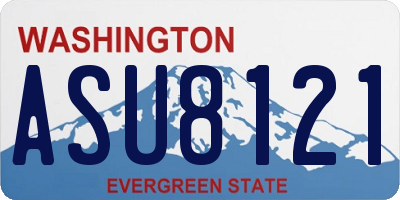 WA license plate ASU8121