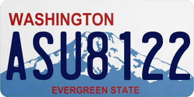 WA license plate ASU8122