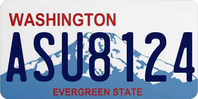 WA license plate ASU8124
