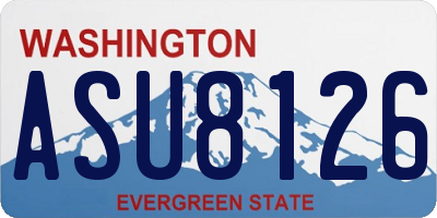 WA license plate ASU8126