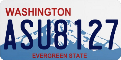 WA license plate ASU8127