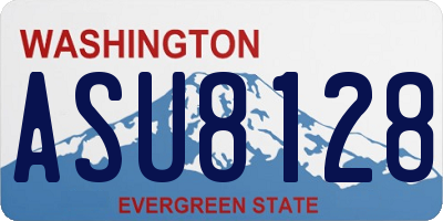 WA license plate ASU8128