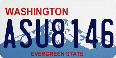 WA license plate ASU8146