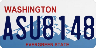 WA license plate ASU8148
