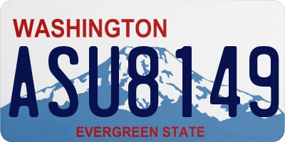 WA license plate ASU8149