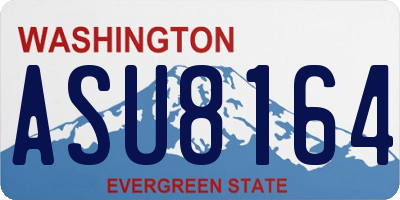 WA license plate ASU8164