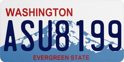 WA license plate ASU8199
