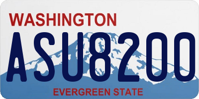 WA license plate ASU8200
