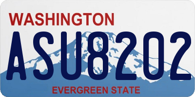 WA license plate ASU8202