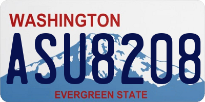 WA license plate ASU8208