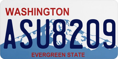 WA license plate ASU8209